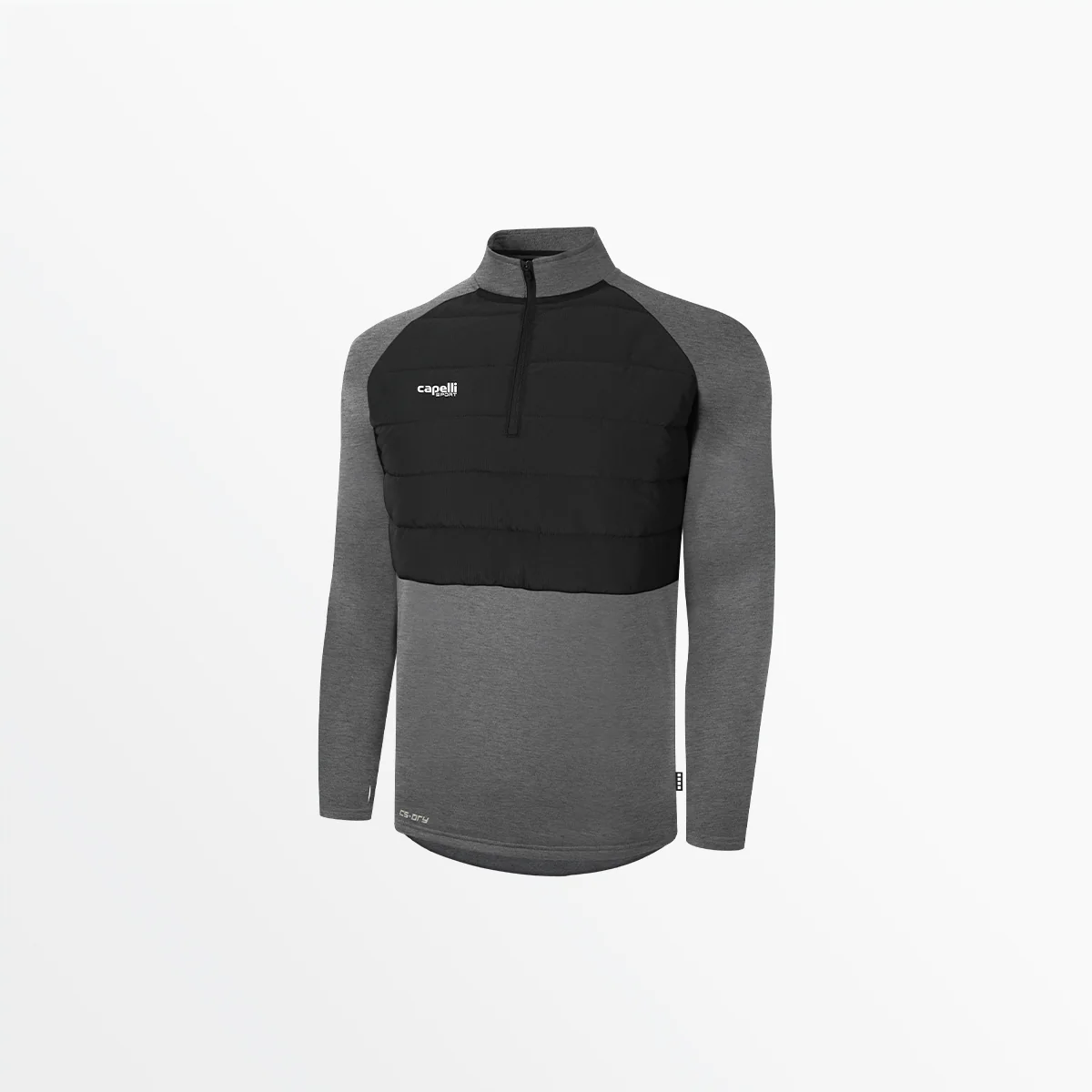 YOUTH BASICS THERMA FLEECE WOVEN FRONT 1/4 ZIP TOP - Image 3